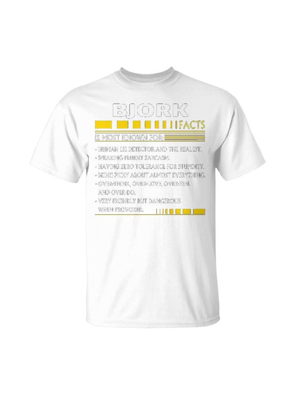 Bjork Name Gift Bjork Facts Unisex Jersey Crewneck Tshirt