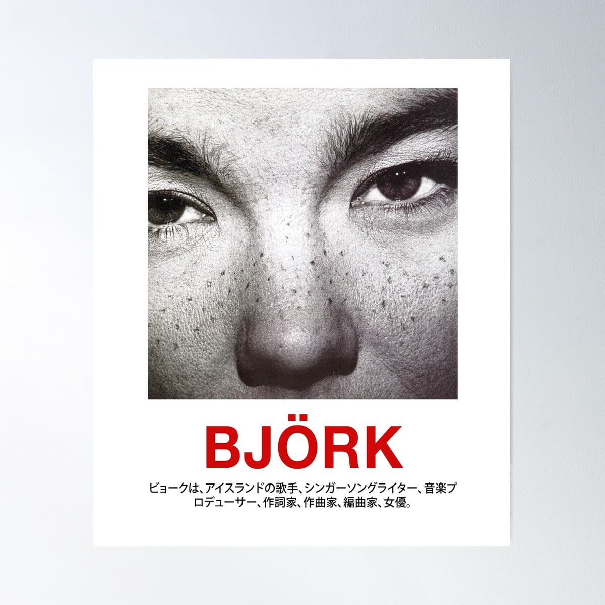 Bjork Poster Wall Art, Modern Wall Decor For Living Room Bedroom