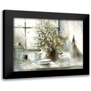 Bjorkland, George 14x12 Black Modern Framed Museum Art Print Titled - Daisy Still