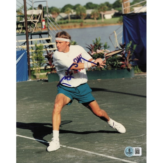 Bjorn Borg Autographed 8x10 Photo Beckett BAS QR #BS30812