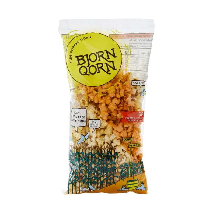 BjornQorn SunPopped Corn, 3oz Multiple Flavors
