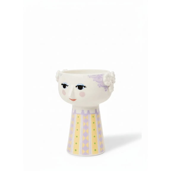 Bjrn Wiinblad Eve Vase Lavender for Flowers Candles Decoration H 5.9 in Dia 3.9 in