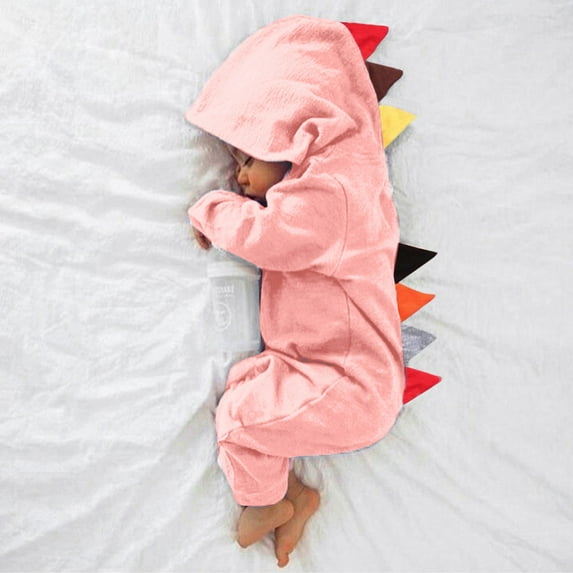 Bjutir Baby Boy Girls Dinosaur Style Patchwork Romper Jumpsuit Playsiut