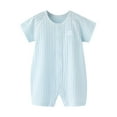 thumbnail image 1 of Bjutir Baby Toddler Bodysuit Boy Girl Romper Jumpsuit Outfits Clothes Blue 12-18 Months, 1 of 7