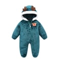 thumbnail image 1 of Bjutir Baby Toddler Boys Girls Jumpsuit Christmas Snowsuit Romper Warm Coat Green Size 0-3 Months, 1 of 4
