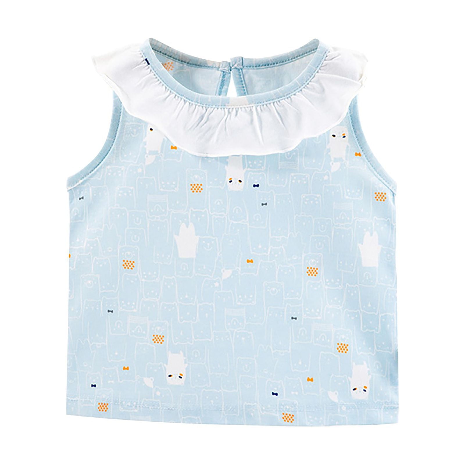 Bjutir Baby Toddler Girls Tops Kids Vests Sleeveless Undershirt Soft Camisole Cotton Tank Tops