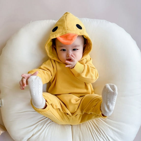 Bjutir Bodysuit For Baby Cute Animal Jumpsuit 3D Pajamas Long Sleeve Hooded Romper Sleeper Sweatshirt Playsuit 12-18 Months