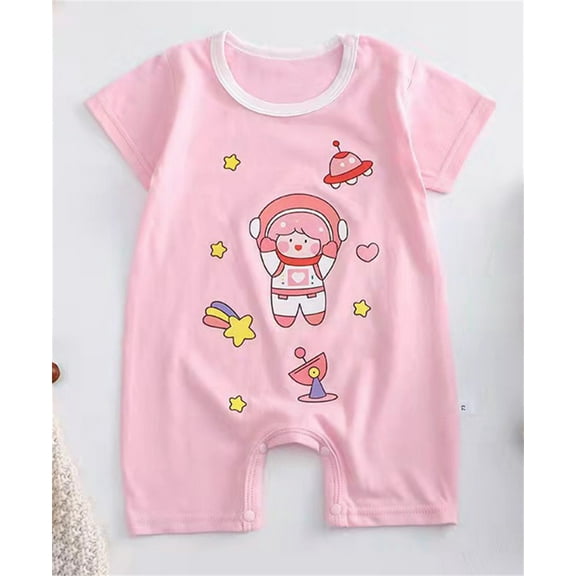 Bjutir Bodysuit For Infant Baby Children Boys Girls Cartoon Romper Short Sleeve Cute Animals Jumpsuit Outfits Clothes 0-3 Months