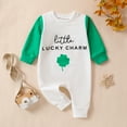 thumbnail image 1 of Bjutir Bodysuit For Baby Girl Boy St. Patricks Day Outfit Letter Print Sweatshirt Romper Cute Clothes 3-6 Months, 1 of 9