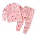 thumbnail image 1 of Bjutir Boys Girls Pajama Sets Toddler Kids Baby Long Sleeve Cartoon Tops Pajamas Pants Sleepwear Pajamas Outfits Set 2Pcs, 1 of 3