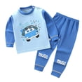 thumbnail image 1 of Bjutir Boys Girls Pajama Sets Toddler Kids Baby Pajamas Long Sleeve Cute Cartoon Tops Pants Sleepwear Pajamas Outfits Set 2Pcs, 1 of 3