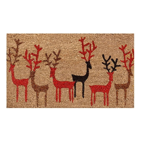 Bjutir Christmas Print Doormat Decoration 1Pc Christmas Doormat Holiday Doormat Christmas Indoor Outdoor Welcome Mat Floor Mat Home Decor Merry Christmas Doormat Winter Snowman Non Floor Mat