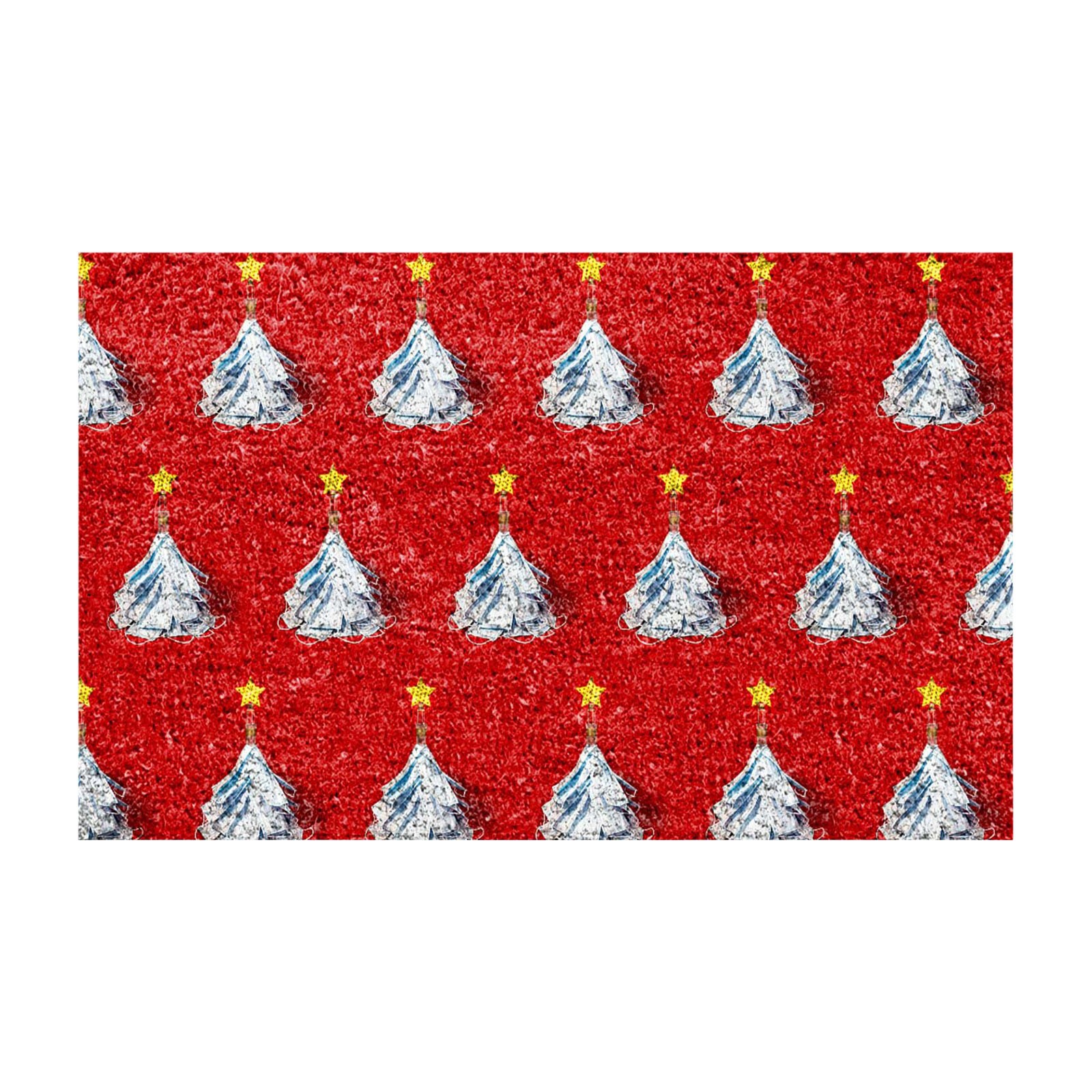 Bjutir Christmas Print Doormat Decoration Christmas Tree Red Truck Door