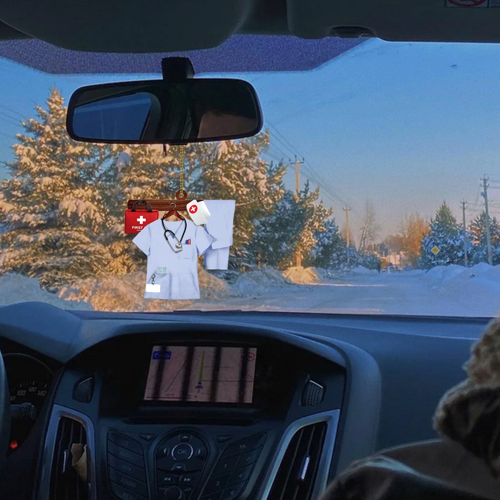 Bjutir Christmas Tree Decorations Ornament 2024 Acrylic Double Sided