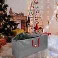 thumbnail image 1 of Bjutir Christmas Tree Storage Bag Durable Handles And Zippers Wide Opening, Extra Large Storage Container For Trees And Decorations Gray 120*50*38Cm, 1 of 7