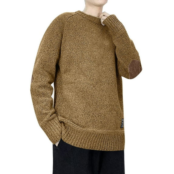 Bjutir Coats For Mens Loose Fitting Trend Casual Sweater College Style Knit Jacket