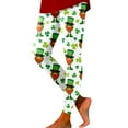 thumbnail image 1 of Bjutir Compression Leggings For Women St Patricks Day Print Women Print Tights Leggings Control Yoga Sport Leggings For Women High Waisted Leggings, 1 of 4