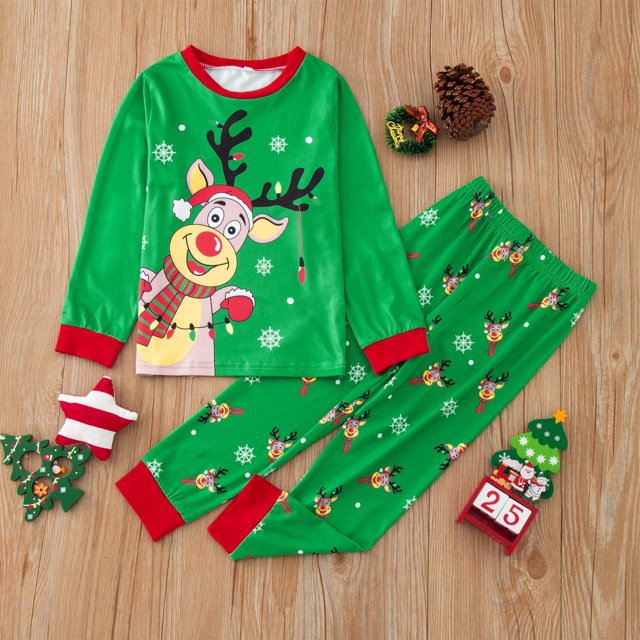 Bjutir Cute Boys Christmas Pajamas Toddler Baby Kids Pajamas Suit
