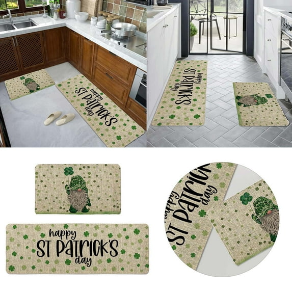 Bjutir Doormat Farmhouse Mats For Floor Decorations Decorative Irish Festival Kitchen Decor Inch 16X24 Inch And 16X43 Set Of 2