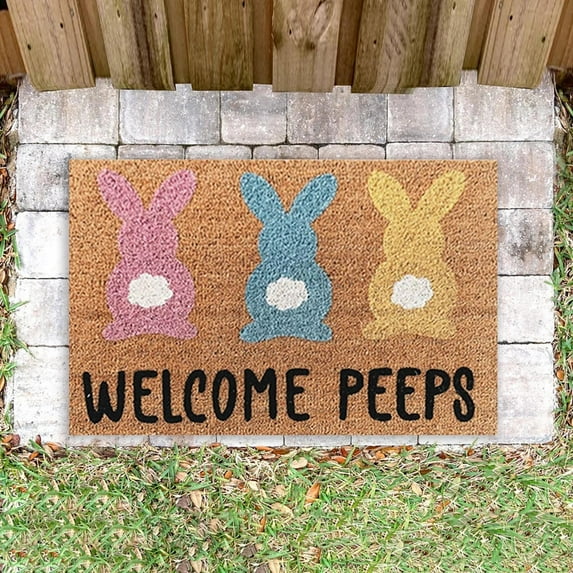 BJUTIR Doormat In Home Easter Mats Holiday Mats Welcome Door Mats Polyester Door Mats