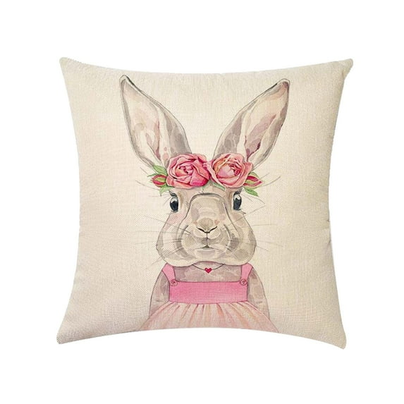 Bjutir Easter Pillow Covers 17.7X17.7 Inches Decorative Throw Pillow Covers Farmhouse Cushion Case For Wedding Home Outdoor Indoor Decor