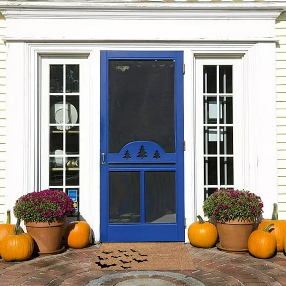 Bjutir Fall Door Mat Decoration Doormat Scary Welcome Door Mats Holiday Party Decorating Supplies Non Slip Rubber Washable Durable Easy To Clean Entry Mat 1Pc