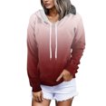 Bjutir Fashion Womens Tops Women Fashion Sweatshirt Gradient Print