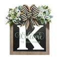 thumbnail image 1 of Bjutir Front Door Wreath Front Door 26 Letter Farmhouse Wreath With Wreath Bow Spring Wreaths For Front Door Outside Hanger Decor, 1 of 3