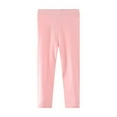 thumbnail image 1 of Bjutir Girl Pants Autumn Style Leggings Solid Elastic Winter Kids Trousers,Pink,4-5 Years, 1 of 4