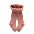 thumbnail image 1 of Bjutir Girl Pants Toddler Baby Girls Cotton Lined Warm Full Leggings Pantihose Stretchy Basic Full Length Pantyhose For Winter Stocking Kids Trousers,Pink,6-12 Months, 1 of 3