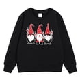 thumbnail image 1 of Bjutir Girl'S Christmas Sweatshirts Graphic Print Tops Crewneck Winter Long Sleeve Pullover Cute Outdoor Wear, Size 4-12 Years, Black, 1 of 5