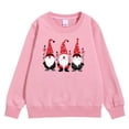 thumbnail image 1 of Bjutir Girl'S Christmas Sweatshirts Graphic Print Tops Crewneck Winter Long Sleeve Pullover Cute Outdoor Wear, Size 4-12 Years, Pink, 1 of 5