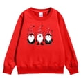 thumbnail image 1 of Bjutir Girl'S Christmas Sweatshirts Graphic Print Tops Crewneck Winter Long Sleeve Pullover Cute Outdoor Wear, Size 4-12 Years, Red, 1 of 5