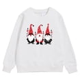 thumbnail image 1 of Bjutir Girl'S Christmas Sweatshirts Graphic Print Tops Crewneck Winter Long Sleeve Pullover Cute Outdoor Wear, Size 4-12 Years, White, 1 of 5