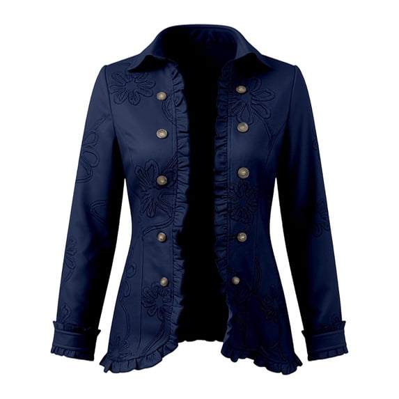 Bjutir Kids Jacket Girls Long Sleeve Button Up Jacket Soft Solid Color ...