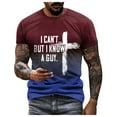 thumbnail image 1 of Bjutir Men Casual T-Shirts Fashion Casual Short Sleeve Pullover T Shirt Printed Top 2Xl, 1 of 6