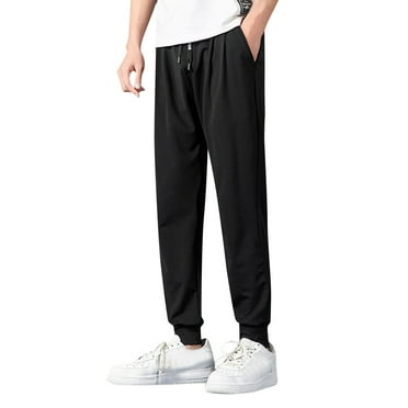 rinsvye Men's Pants With Deep Pockets Loose Fit Casual Jogging Trousers ...