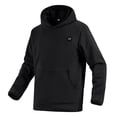 thumbnail image 1 of Bjutir Mens Hoodie Sweatshirts Autumn Winter Polar Heated Sweatshirt Six Warm And Heated Hooded Solid Color Long Sleeve Sweatshirt Pullover Tops Black, 1 of 4