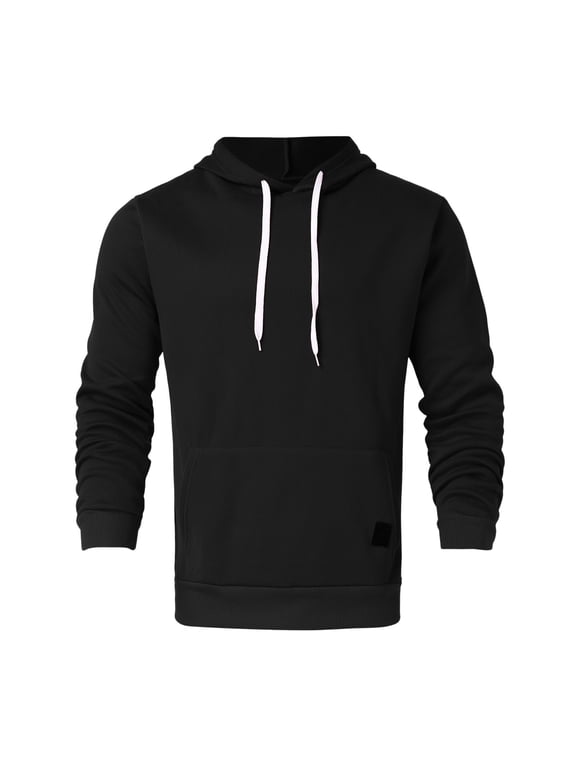Mens Hoodies Pullover Mens Casual Hoodie Splicing Large Size Sweater