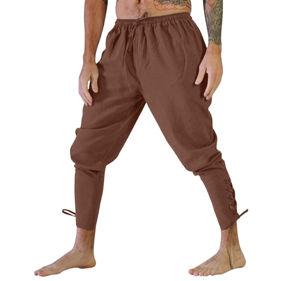 Bjutir Mens Sweatpants Mens Comfortable Stylish Retro Gothic Leggings Drawstring Slacks
