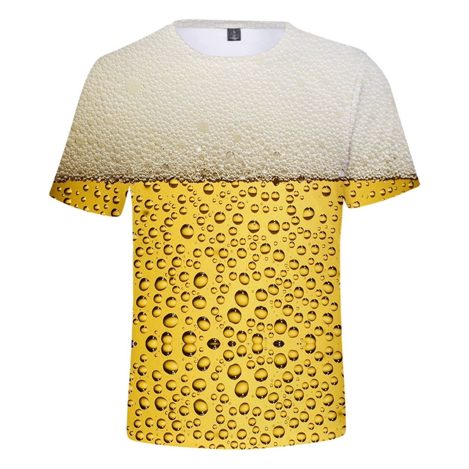Bjutir Mens Tshirts Festival Casual Short Sleeved Round Neck Short
