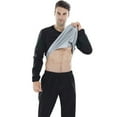 thumbnail image 1 of Bjutir Mens Tshirts Sauna Shirt For Sweat Top Compression Solid Color Workout Sports Shapewear Gym Exercise Long Sleeved Tees Shirts Black, 1 of 1