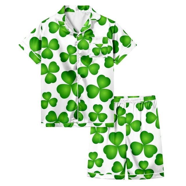 st patricks day toddler pjs