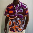 thumbnail image 1 of Bjutir Shirts For Men Short Sleeve African Dashiki Traditional Style Shirt Summer Hawaii Beach Holiday Ankara Floral Shirts 3Xl, 1 of 5