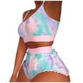 thumbnail image 1 of Bjutir Short Sets For Women Outfit Sexy Printing Pajamas Sleeveless Cami Shorts Lingerie Sleepwear Set Pink M, 1 of 4