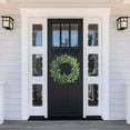 thumbnail image 1 of Bjutir Spring Wreaths 18 Inch Wreath Door Decoration Lavender Wreath Pendant Christmas Window Decoration Ring Green Flowers, 1 of 4