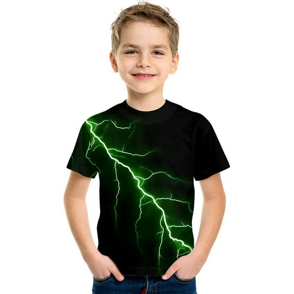Bjutir Summer T-Shirts For Boys Toddler Girls Shirt Fashion Cool 3D Prints Shirt Gift Trendy Kid Shirt Kid T Shirt Youth Shirt Top For 8-10 Years