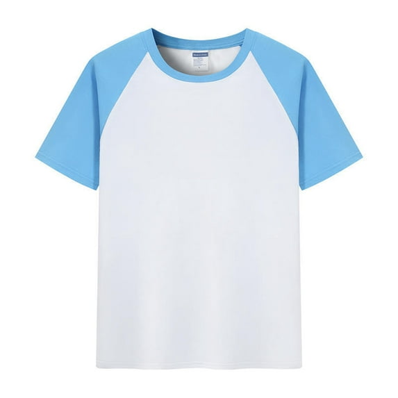 Bjutir Summer T-Shirts For Boys Toddler Kids Girls Casual Short Sleeve Colorblock Oversized Round Neck Cotton Tee Shirt Tops For 9-10 Years