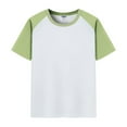 thumbnail image 1 of Bjutir Summer T-Shirts For Boys Toddler Kids Girls Casual Short Sleeve Colorblock Oversized Round Neck Tee Shirt Tops For 6-7 Years, 1 of 4