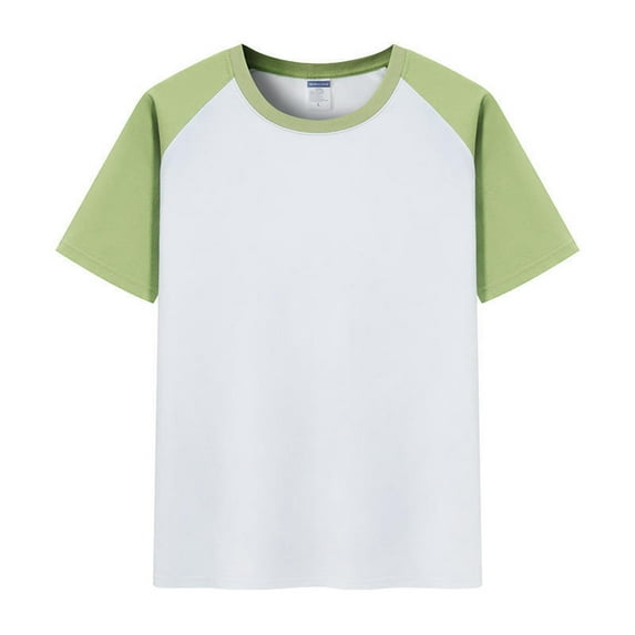 Bjutir Summer T-Shirts For Boys Toddler Kids Girls Casual Short Sleeve Colorblock Oversized Round Neck Tee Shirt Tops For 9-10 Years